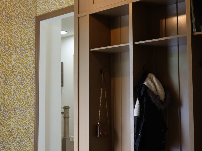 Finished DIY Mudroom Transformation