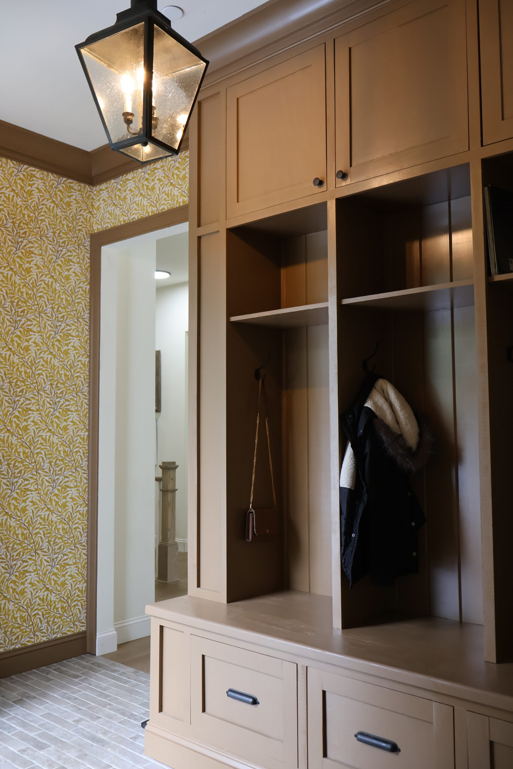Finished DIY Mudroom Transformation